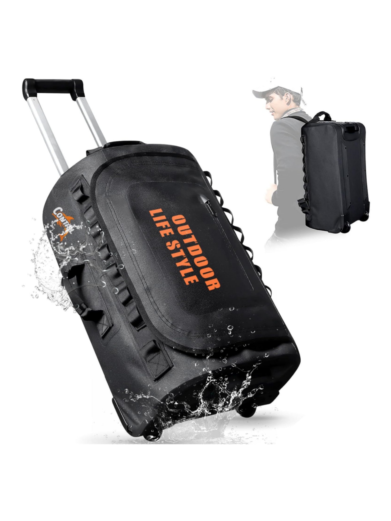 48/95 Rally duiktas op wielen, - Foldable Rolling Luggage Bag recensie en prijs