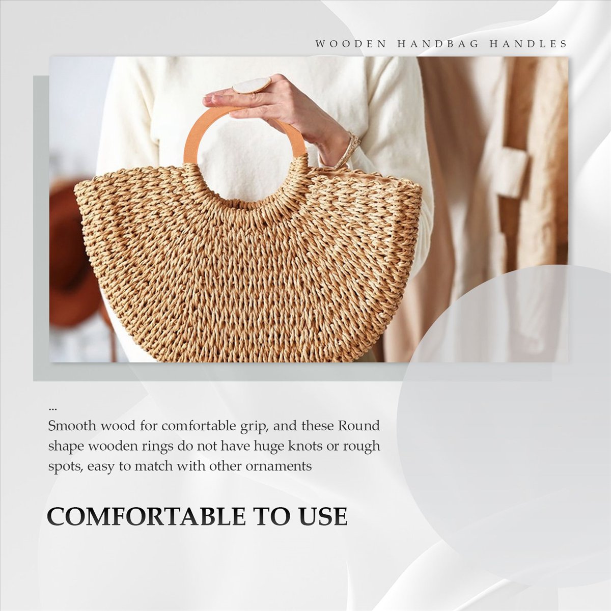 4 STUKS Houten ronde handgrepe - Handbags recensie en prijs