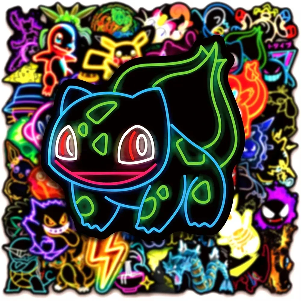 100 stuks neon Pokémon-sticker - Luggage recensie en prijs