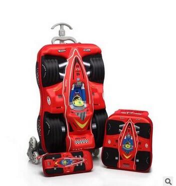 3D Jongens Auto trolley koffer - Foldable Rolling Luggage Bag recensie en prijs